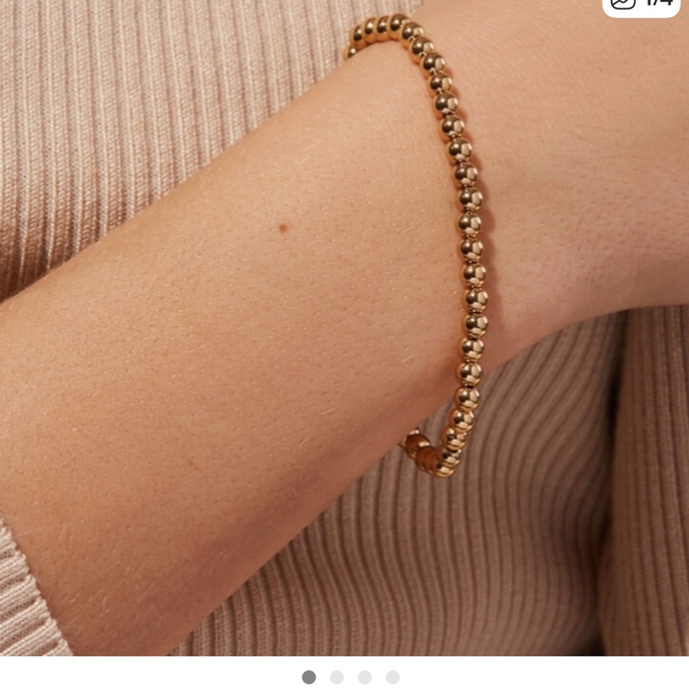 Ana Luisa Roma Gold Bead bracelet